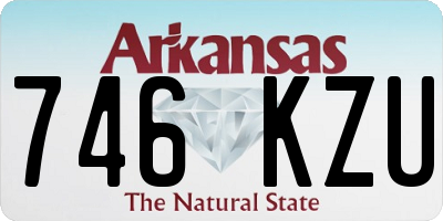 AR license plate 746KZU