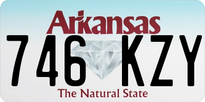 AR license plate 746KZY