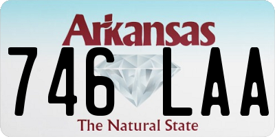 AR license plate 746LAA