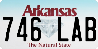 AR license plate 746LAB