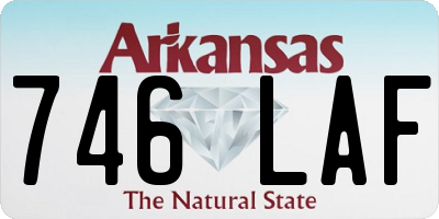AR license plate 746LAF