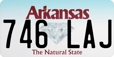 AR license plate 746LAJ