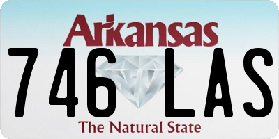 AR license plate 746LAS