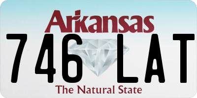 AR license plate 746LAT