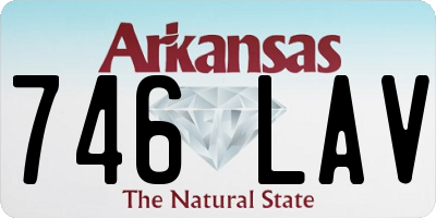 AR license plate 746LAV