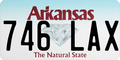 AR license plate 746LAX