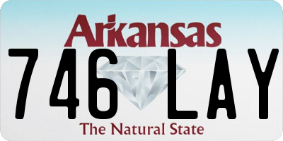 AR license plate 746LAY