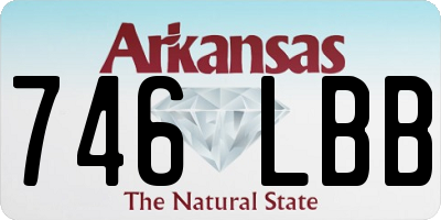 AR license plate 746LBB