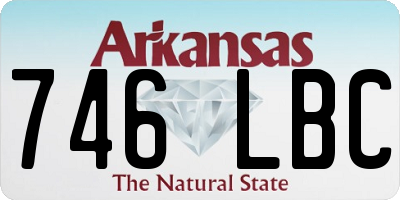 AR license plate 746LBC