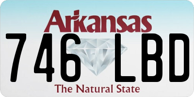 AR license plate 746LBD
