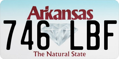 AR license plate 746LBF