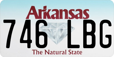 AR license plate 746LBG