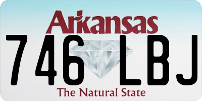 AR license plate 746LBJ