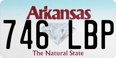 AR license plate 746LBP