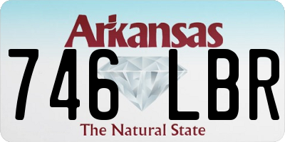 AR license plate 746LBR