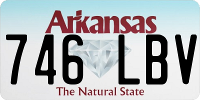 AR license plate 746LBV