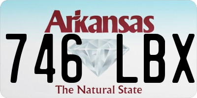AR license plate 746LBX