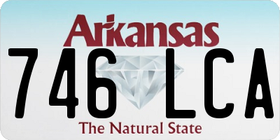 AR license plate 746LCA