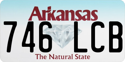 AR license plate 746LCB