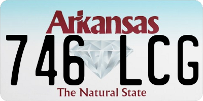 AR license plate 746LCG