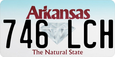 AR license plate 746LCH