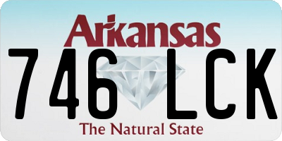 AR license plate 746LCK