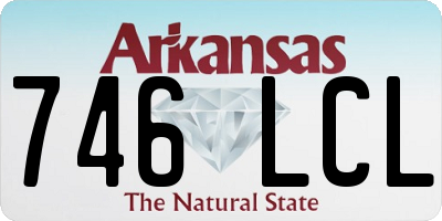 AR license plate 746LCL