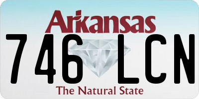 AR license plate 746LCN