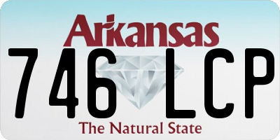 AR license plate 746LCP