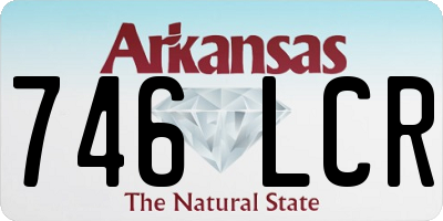 AR license plate 746LCR