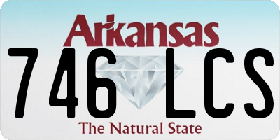 AR license plate 746LCS