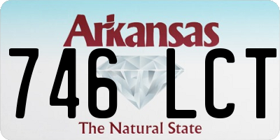 AR license plate 746LCT