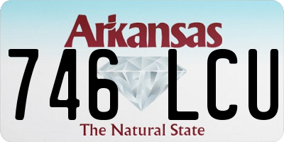 AR license plate 746LCU