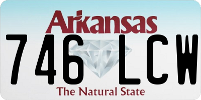 AR license plate 746LCW
