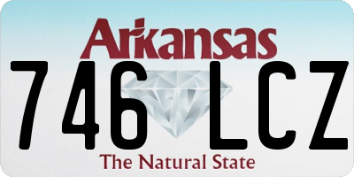 AR license plate 746LCZ
