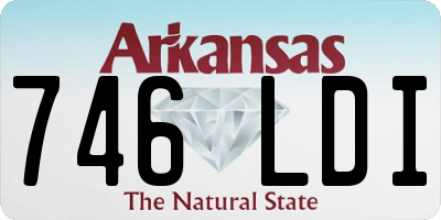 AR license plate 746LDI