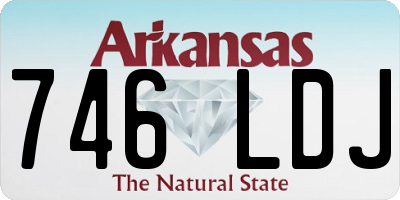 AR license plate 746LDJ