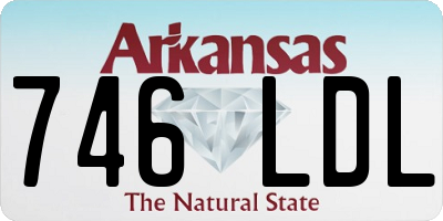 AR license plate 746LDL