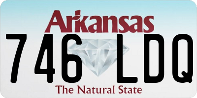 AR license plate 746LDQ