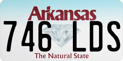 AR license plate 746LDS