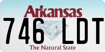 AR license plate 746LDT