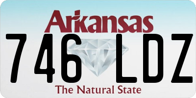 AR license plate 746LDZ