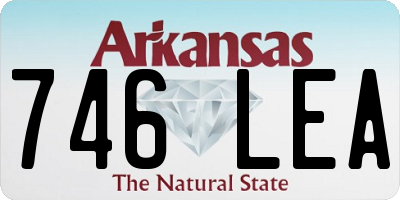 AR license plate 746LEA
