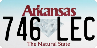 AR license plate 746LEC