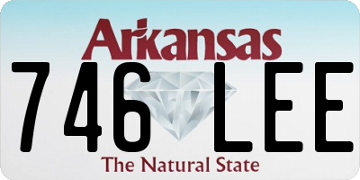 AR license plate 746LEE