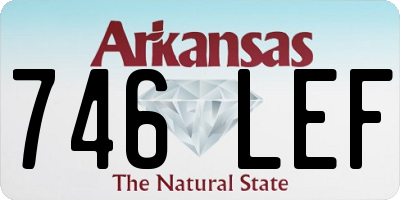 AR license plate 746LEF
