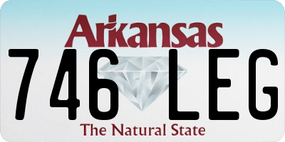 AR license plate 746LEG