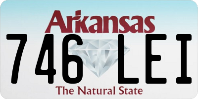 AR license plate 746LEI
