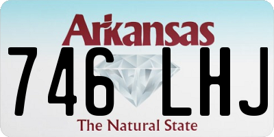 AR license plate 746LHJ