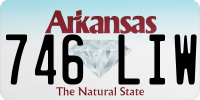 AR license plate 746LIW